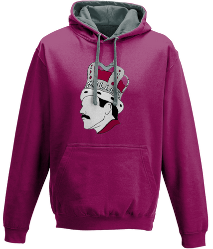 Freddie Mercury Killer Queen Cosy Hoodie, burgundy Queen Hoody top