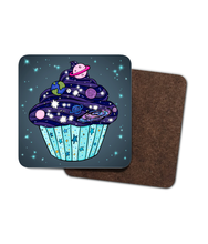 Load image into Gallery viewer, Cosmic Cupcake Coaster Set - Hashley Art