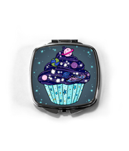 Load image into Gallery viewer, Cosmic Cupcake Compact Mirror - Hashley Art