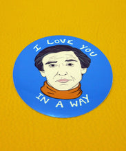 Load image into Gallery viewer, Alan Partridge I Love You Vinyl Stickers Laptop Decals