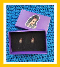 Load image into Gallery viewer, Amy Winehouse Earrings - Hashley Art