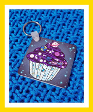 Load image into Gallery viewer, Cosmic Cupcake Keyring - Hashley Art