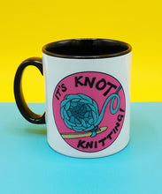 Load image into Gallery viewer, Crochet Mug, It&#39;s knot knitting crafters mug, crocheter gift.