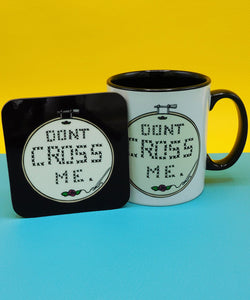 Cross Stitch Mug, embroidery gift mugs.