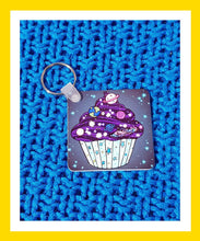 Load image into Gallery viewer, Cosmic Cupcake Keyring - Hashley Art