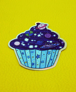 Cosmic Cupcake Hologram Stickers