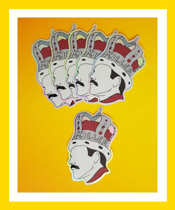 Freddie Mercury Killer Queen Hologram Vinyl Stickers - Hashley Art