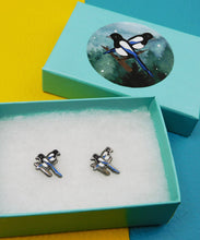 Load image into Gallery viewer, Magpies Two for Joy Earrings