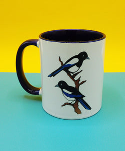 Two For Joy Magpies Mug