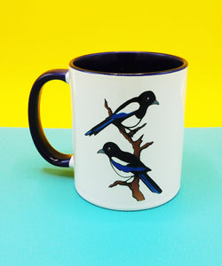 Two For Joy Magpies Mug