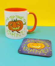 Load image into Gallery viewer, Halloween Pumpkin Mug &amp; Coaster Gift Set