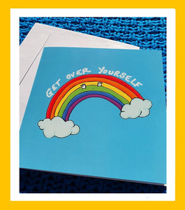 Sassy Rainbow Greeting Card - Hashley Art