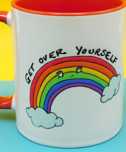 Load image into Gallery viewer, Rainbow Get over Yourself Ceramic Mug