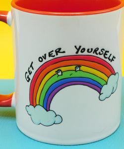 Rainbow Get over Yourself Ceramic Mug