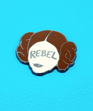 Load image into Gallery viewer, Princess Leia Galactic Rebel Pin Badge