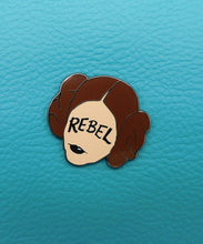 Load image into Gallery viewer, Princess Leia Galactic Rebel Pin Badge