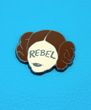 Load image into Gallery viewer, Princess Leia Galactic Rebel Pin Badge