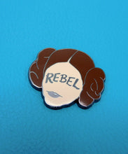 Load image into Gallery viewer, Princess Leia Galactic Rebel Pin Badge