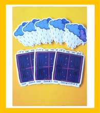 Load image into Gallery viewer, Rainy Days are OK Vinyl Sticker Set - Hashley Art