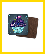 Load image into Gallery viewer, Cosmic Cupcake Coaster Set - Hashley Art