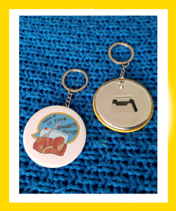 Spaghetti Policy Keyring - Hashley Art