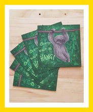 Load image into Gallery viewer, Can&#39;t wait to hang Sloth Lockdown Postcards - Hashley Art