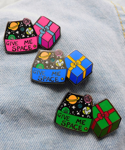 Give Me Space Enamel Pins