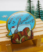 Load image into Gallery viewer, Spaghetti Policy Enamel Pin Badge