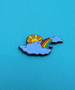 Rain or Shine Enamel Pin Badge