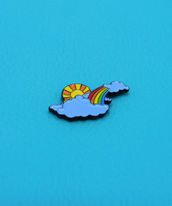 Rain or Shine Enamel Pin Badge